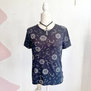 No Boundaries Black Celestial Top Astrology Whimsigoth Whimsical Witchy Small